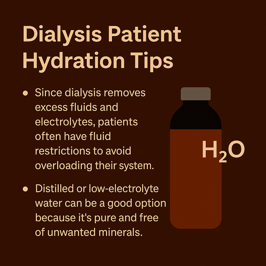 Graphic with information about hydration guidelines for dialysis patients"

